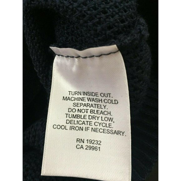 Alfred Dunner Short Sleeved Sweater Navy Blue - Picture 6 of 6